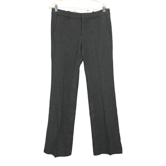 NEW Ms Min Women's Wool Wide-Leg Career Professional Dress Pants Size 6 Gray - Picture 1 of 7